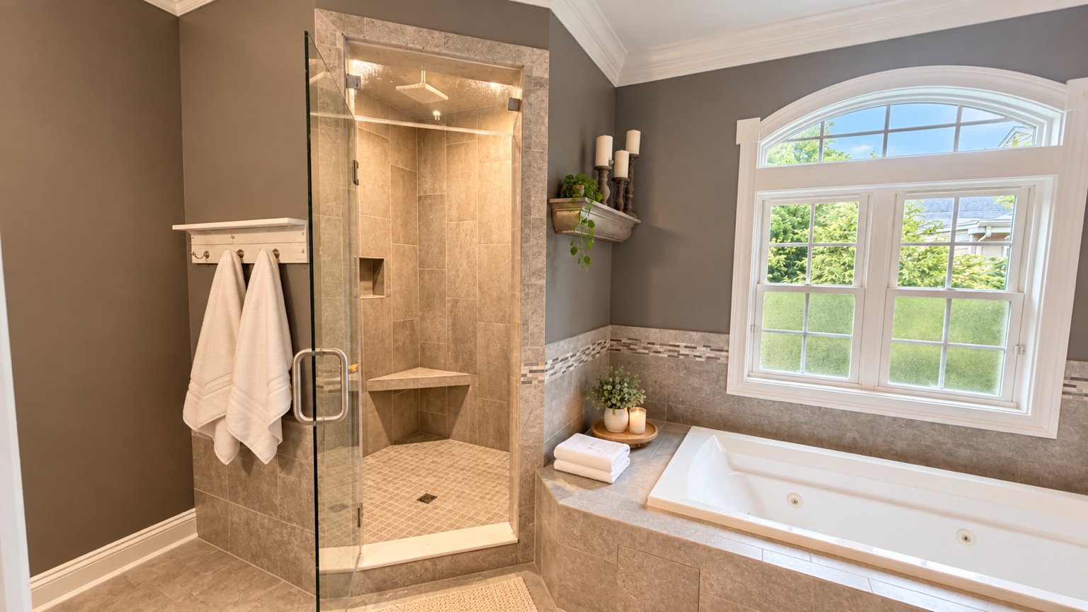Steam Shower & Soaking Tub