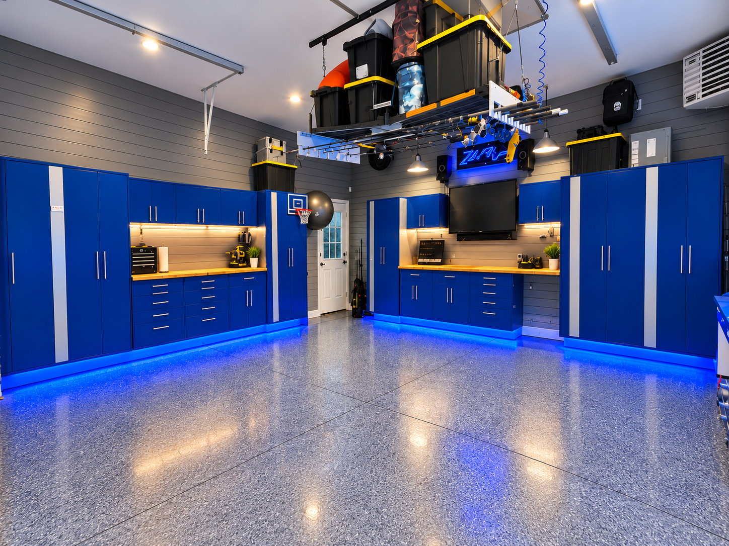 Finished garage at 211 Drake Road