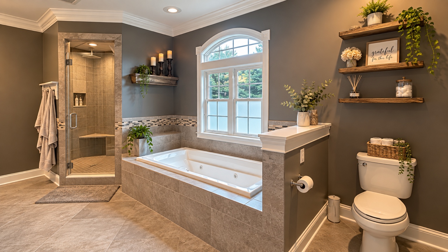 Soaking Tub & Steam Shower