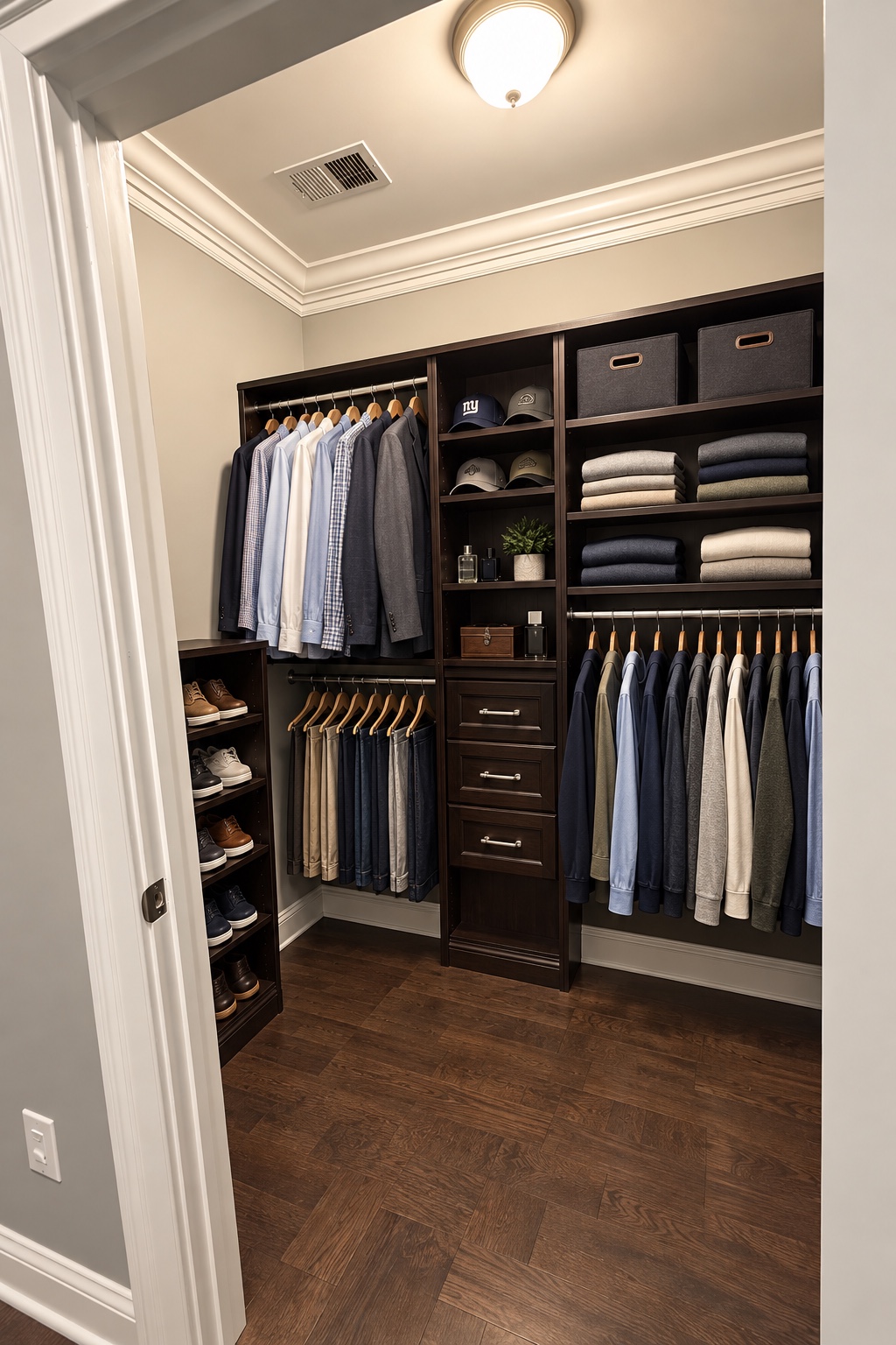 His Walk-In Closet